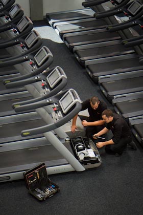 Repairing treadmill